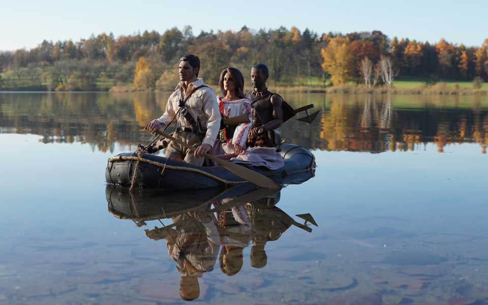Falkenauge, Cora und der letzte Ndebele Shingatchguk überqueren den See