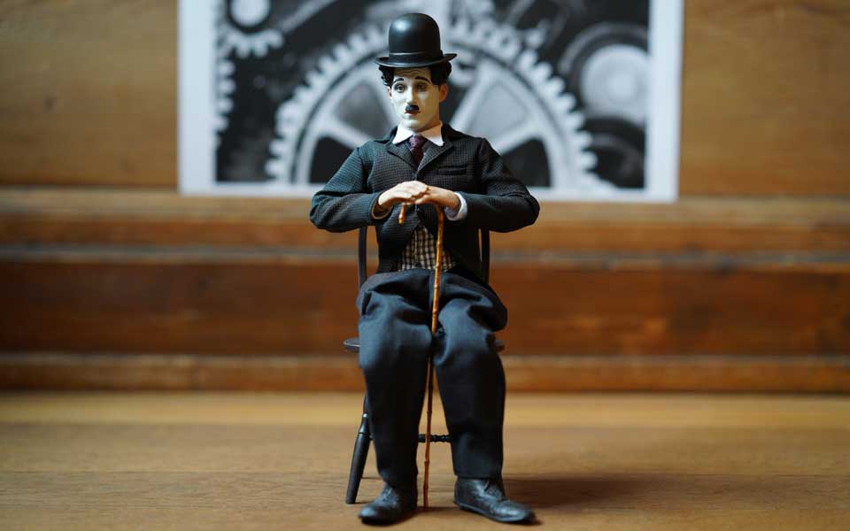 Charlie Chaplin Double bringt das Publikum mit seiner ureigenen Komik zum Lachen